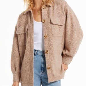 Z Supply Tucker Heather Latte Jacket